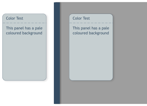 Color Test  This panel has a pale coloured background  Color Test  This panel has a pale coloured background
